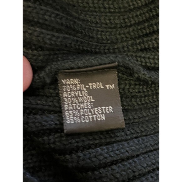 Blauer Duty Sweater Mens 2XL Dark Navy V Neck Rib Knit Shoulder Patch CT DOC - Picture 8 of 8